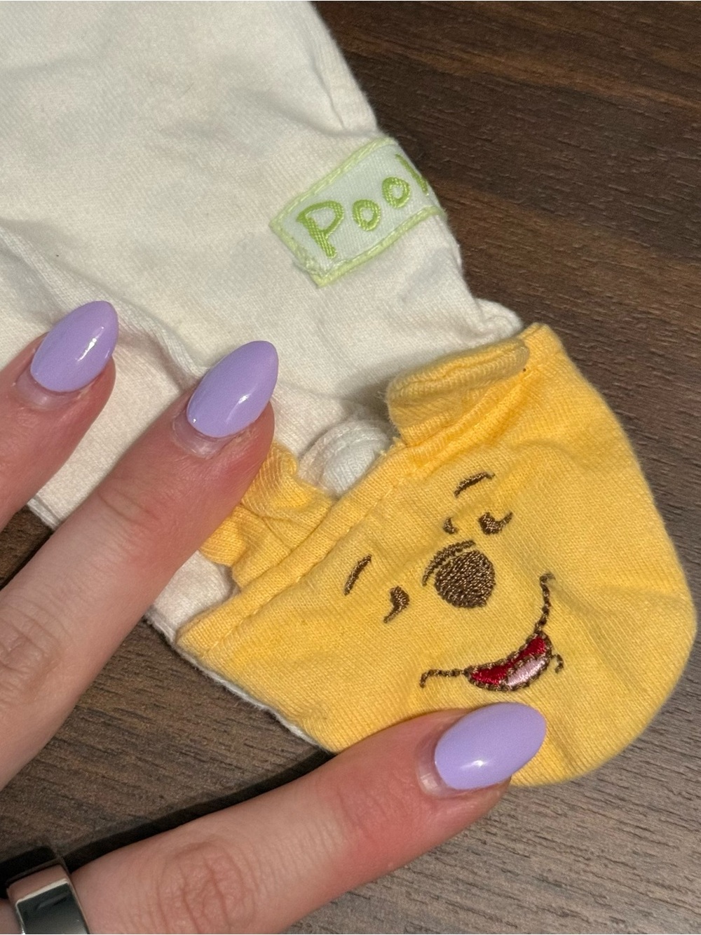 Baby vintage Winnie the Pooh sleeper gown - Picture 3 of 4